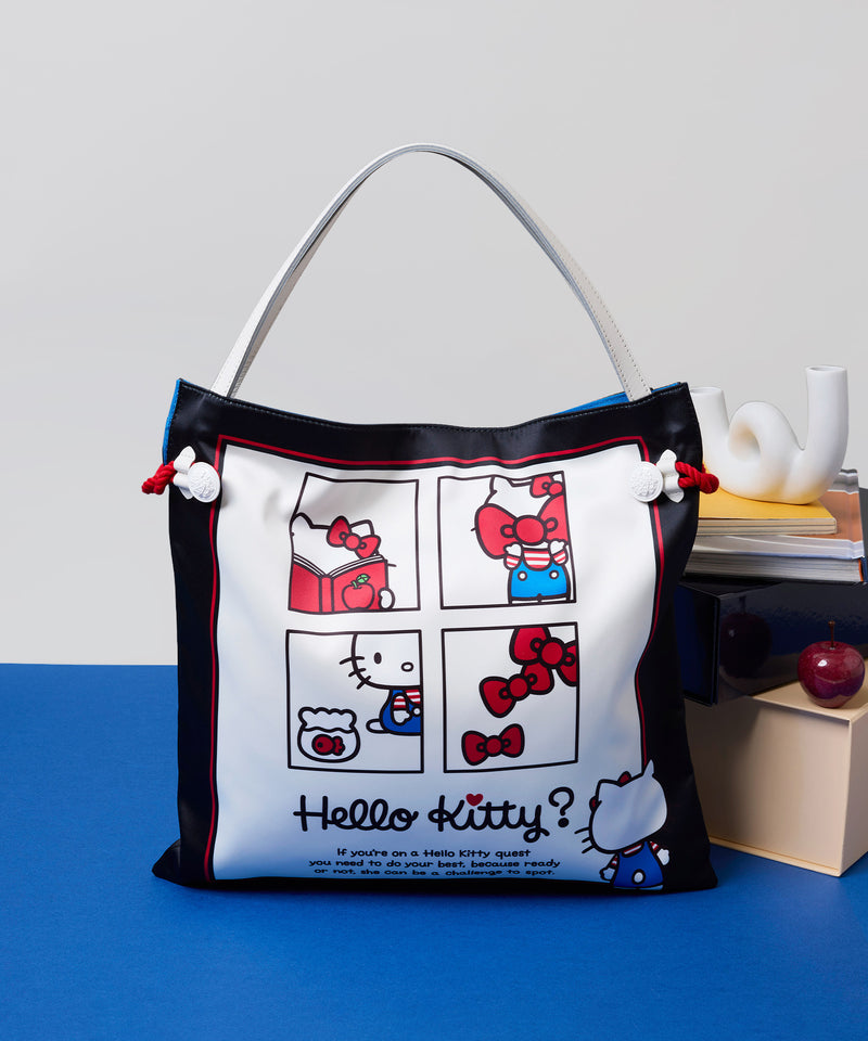 HELLO KITTY × TREASURE TOPKAPI サテン スカーフ トート バッグ