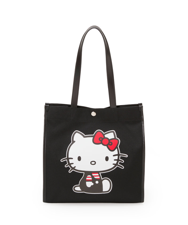 HELLO KITTY × Breath TOPKAPI プリント キャンバス レザー コンビ トート バッグ