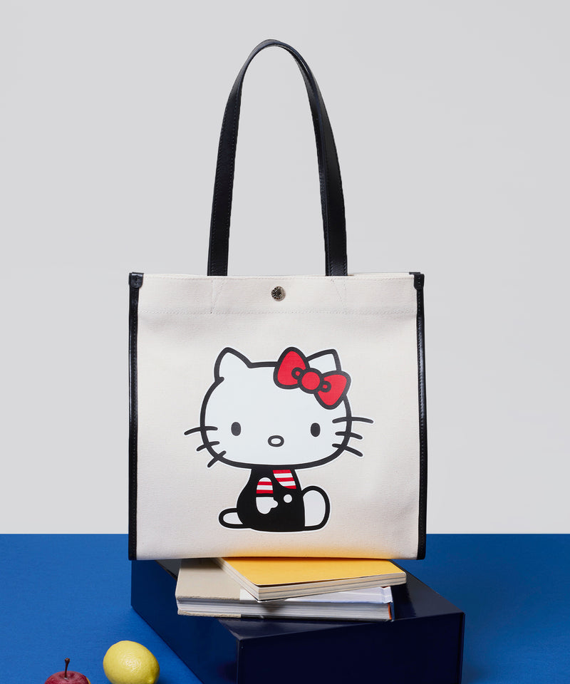 HELLO KITTY × Breath TOPKAPI プリント キャンバス レザー コンビ トート バッグ