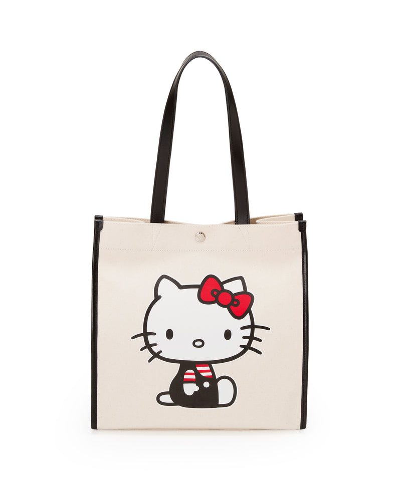 HELLO KITTY × Breath TOPKAPI プリント キャンバス レザー コンビ トート バッグ