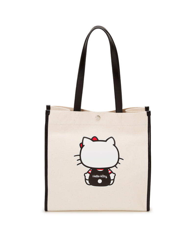 HELLO KITTY × Breath TOPKAPI プリント キャンバス レザー コンビ トート バッグ