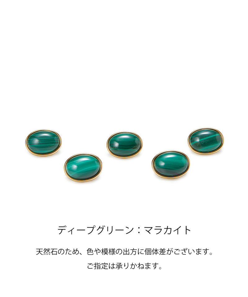 gemdrops ジェムドロップ ミニエンボスレザー 天然石 二つ折り 財布